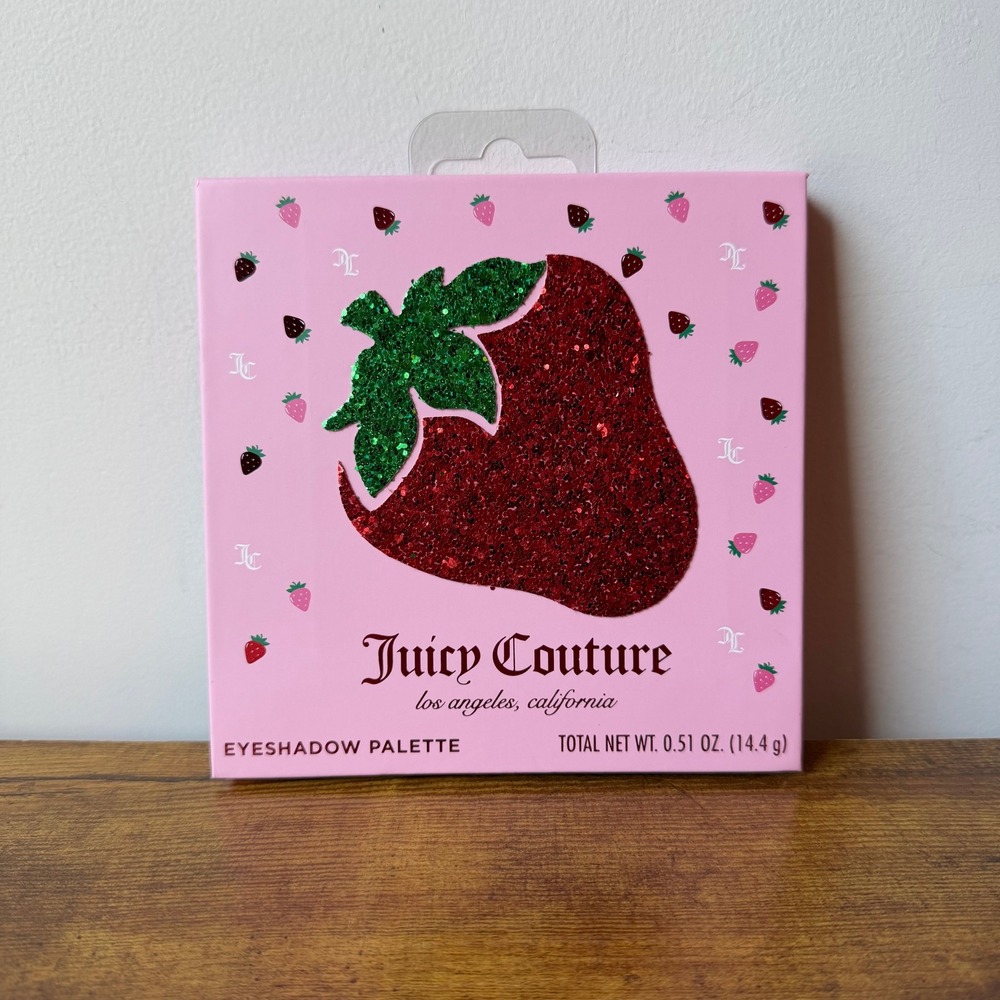 New Juicy Couture 12 Set Eyeshadow Makeup Cosmetic Mirror Brown Pink Neutral